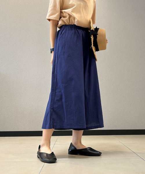 aimoha(アイモハ)の「シックスタイル リネン風ワイドパンツ(その他パンツ・レディース・ネイビー/イエロー/グリーン/ホワイト/ブラック/グレー・FREE)」の20枚目の写真