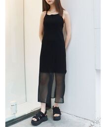 MURUA | シアーニットキャミワンピース(ワンピース)