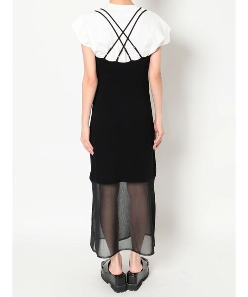 MURUA（ムルーア）の「シアーニットキャミワンピース（ワンピース・レディース・ブラック/ブルー・FREE）」の21枚目の写真