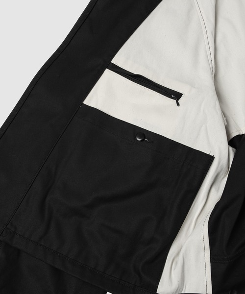 WhoWhat(フーワット)の「DRIZZLER JACKET(テーラードジャケット・メンズ・ブラック/キャメル・M)」の4枚目の写真