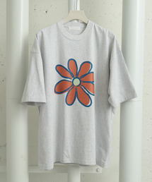 SENSE OF PLACE by URBAN RESEARCH | 『ユニセックス』ポップアートフラワープリントTシャツ(5分袖)(Tシャツ/カットソー)