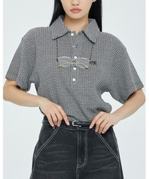 【UNISEX】ROMANTIC CROWN／ボタンニットポロシャツ 2194778