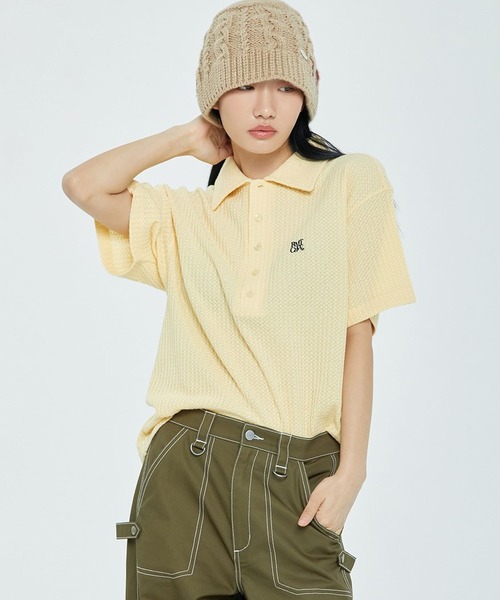 ROMANTIC CROWN(ロマンティッククラウン)の「【UNISEX】ROMANTIC CROWN/ボタンニットポロシャツ 2194778(ポロシャツ・レディース・ブラック/クリアイエロー/ライトブルー/ネイビー・MEDIUM/LARGE)」の17枚目の写真