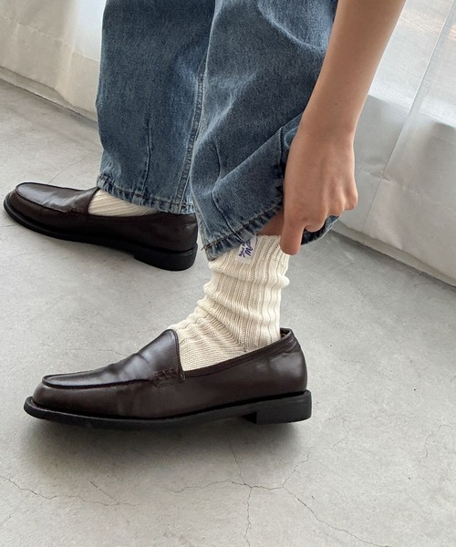 CANAL JEAN(キャナルジーン)の「Miller ソフトリブソックス(ソックス/靴下・レディース・グレー/ブルー/ホワイト/オレンジ/パープル/ダークグリーン/ネイビー/レッド・ONE SIZE)」の9枚目の写真