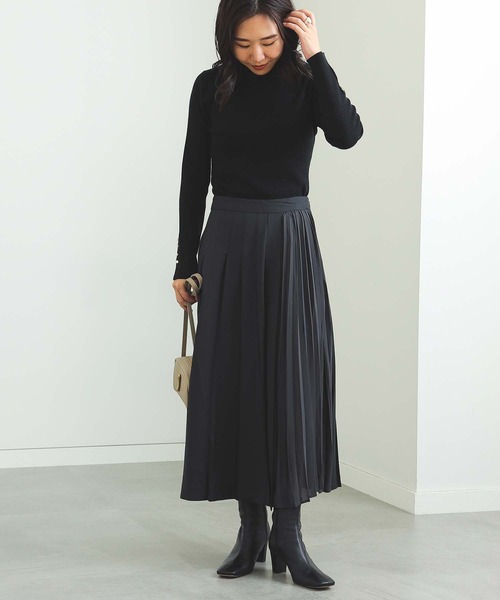 BEAMS HEART（ビームスハート）の「袖口ボタン ベーシック リブニット（ウォッシャブル）（ニット/セーター・レディース・マスタード/ブラウン/チャコールグレー/オフホワイト/ブラック・FREE）」の22枚目の写真