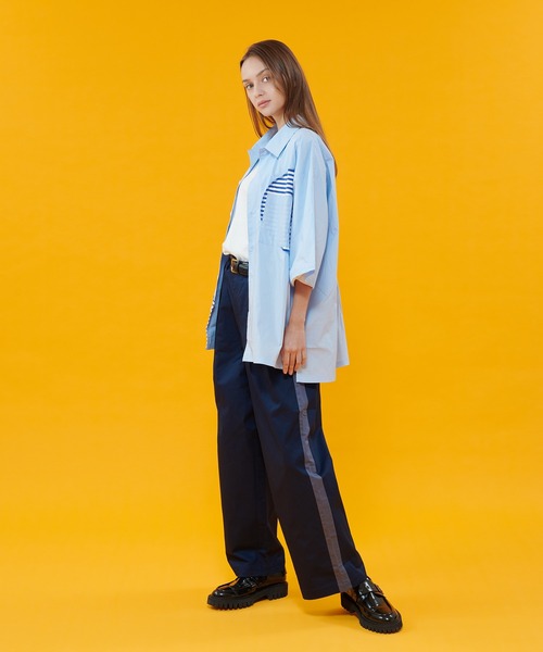 ONCILY(オンシェリー)の「SIDE LINE CHINO PANTS / サイドラインチノパンツ(チノパンツ・メンズ・ネイビー/ベージュ・LARGE/SMALL/MEDIUM)」の14枚目の写真