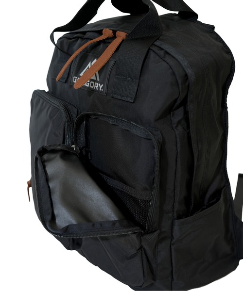 【美品】GREGORY ブラック ツインポケットパック　　　バックパック 21L GREGORY グレゴリー リュック 21L ツインポケットパック