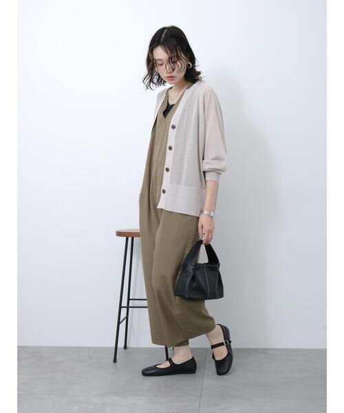 Samansa Mos2 blue（サマンサモスモスブルー）の「◎キーネックシアーカーディガン（カーディガン/ボレロ・レディース・オフホワイト/グレー/ブラック・F）」の5枚目の写真