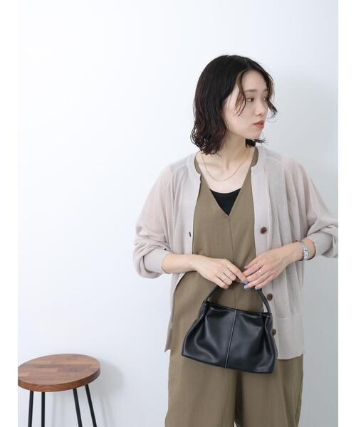 Samansa Mos2 blue（サマンサモスモスブルー）の「◎キーネックシアーカーディガン（カーディガン/ボレロ・レディース・オフホワイト/グレー/ブラック・F）」の12枚目の写真