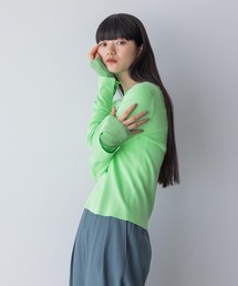 yuw | バイカラーニットプルオーバー　969721(ニット/セーター)