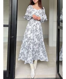 RESEXXY | ボタニカルフラワータックワンピース(ワンピース)