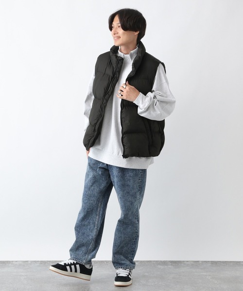 RAGEBLUE（レイジブルー）の「【AIRTHERMAL】エアサーマルサイドスリット中綿ベスト（ダウンベスト・メンズ・ネイビー/ブラック系その他/ブラック/ブラック系その他2・LARGE/MEDIUM）」の7枚目の写真