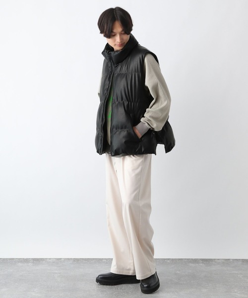 RAGEBLUE（レイジブルー）の「【AIRTHERMAL】エアサーマルサイドスリット中綿ベスト（ダウンベスト・メンズ・ネイビー/ブラック系その他/ブラック/ブラック系その他2・LARGE/MEDIUM）」の5枚目の写真