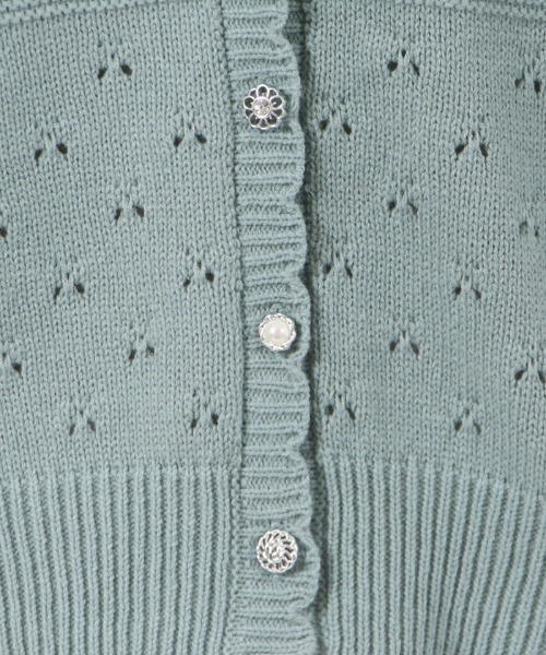 axes femme(アクシーズファム)の「透かし編みニットカーディガン(カーディガン/ボレロ・レディース・ピンク/ブルー/ミント/キナリ/モカ・FREE)」の22枚目の写真