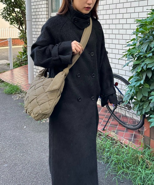 DISCOAT（ディスコート）の「ボンディングメッシュボディバッグ（ボディバッグ/ウエストポーチ・レディース・ブルー/ブラック/アイボリー/カーキ・FREE）」の18枚目の写真