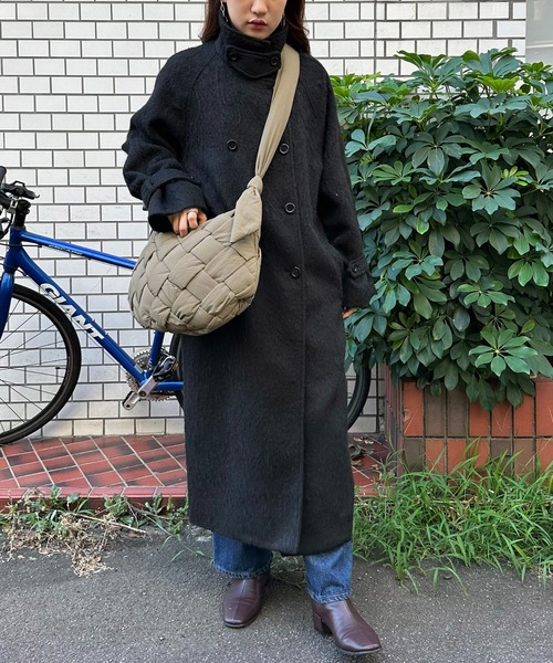 DISCOAT（ディスコート）の「ボンディングメッシュボディバッグ（ボディバッグ/ウエストポーチ・レディース・ブルー/ブラック/アイボリー/カーキ・FREE）」の19枚目の写真