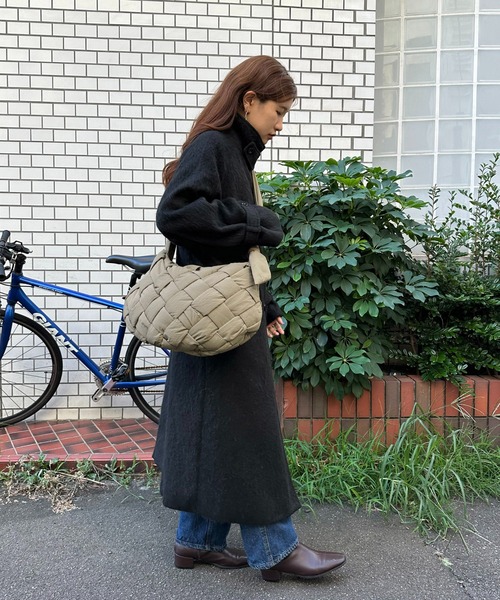 DISCOAT（ディスコート）の「ボンディングメッシュボディバッグ（ボディバッグ/ウエストポーチ・レディース・ブルー/ブラック/アイボリー/カーキ・FREE）」の20枚目の写真