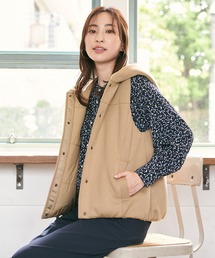 Petit Honfleur | リバーシブル中綿ベスト(ダウンベスト)