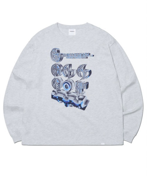 NOMANUAL（NOMANUAL）の「韓国ブランド NOMANUAL ノーマニュアル S.A LONG SLEEVE TEE 長袖 オーバーサイズ プリント ロンT プリントTシャツ 長袖トップス 韓国ストリート 韓国ファッション（Tシャツ/カットソー・メンズ・ブラック/ライトグレー・XL）」の8枚目の写真
