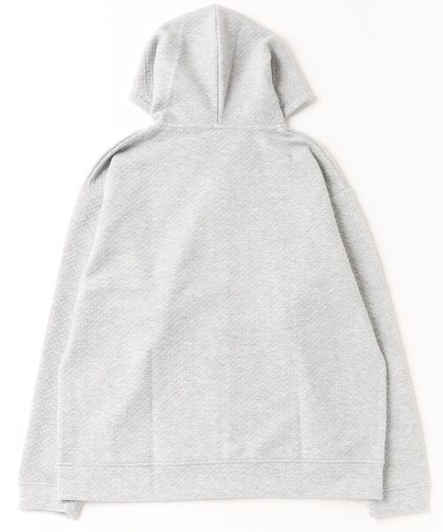 TRAP/U (トラップユー)の「ふくれジャガードジップパーカー(パーカー・メンズ・ブラック/ホワイト/杢グレー・L/M)」の4枚目の写真