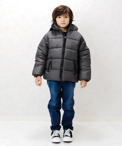 セール】フーデッドフェイクダウン マウンテンジャケット（ダウン