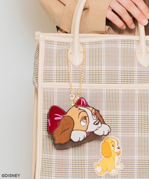 Disney（ディズニー）の「ディズニー　ダイカットポーチチャーム（ポーチ・レディース・ホワイト/ベージュ系/グレー・FREE）」の7枚目の写真