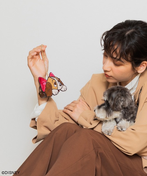 Disney（ディズニー）の「ディズニー　ダイカットポーチチャーム（ポーチ・レディース・ホワイト/ベージュ系/グレー・FREE）」の9枚目の写真