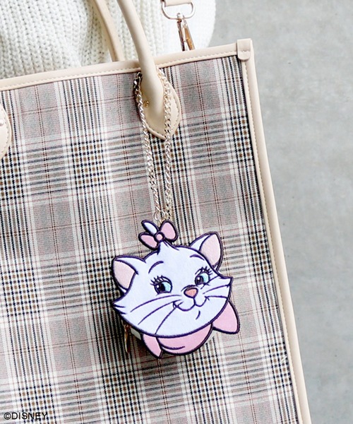 Disney（ディズニー）の「ディズニー　ダイカットポーチチャーム（ポーチ・レディース・ホワイト/ベージュ系/グレー・FREE）」の4枚目の写真