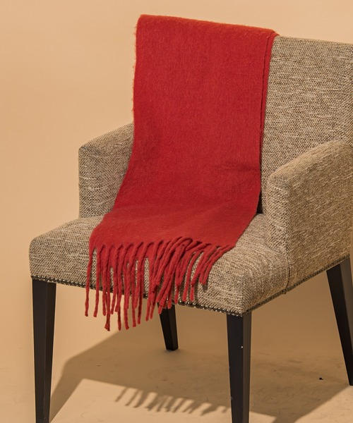 VICKY（ビッキー）の「【ギフトにもオススメ】フリンジストール（ストール/ショール・レディース・レッド/ネイビー・FREE）」の6枚目の写真