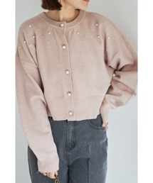 【ZOZO限定】パール付きカーディガン