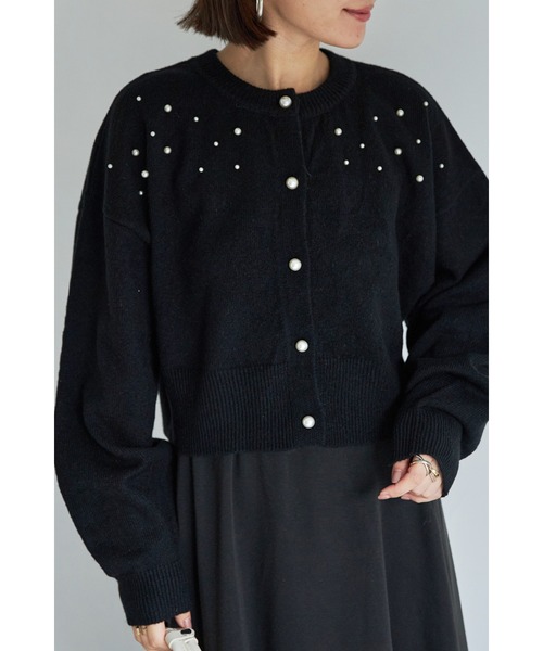 ZOZO限定】パール付きカーディガン（カーディガン/ボレロ