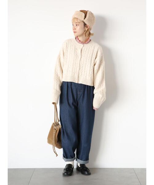 ehka sopo（エヘカソポ）の「フライトキャップ（ハット・レディース・キナリ/ベージュ/ブラウン・F）」の8枚目の写真