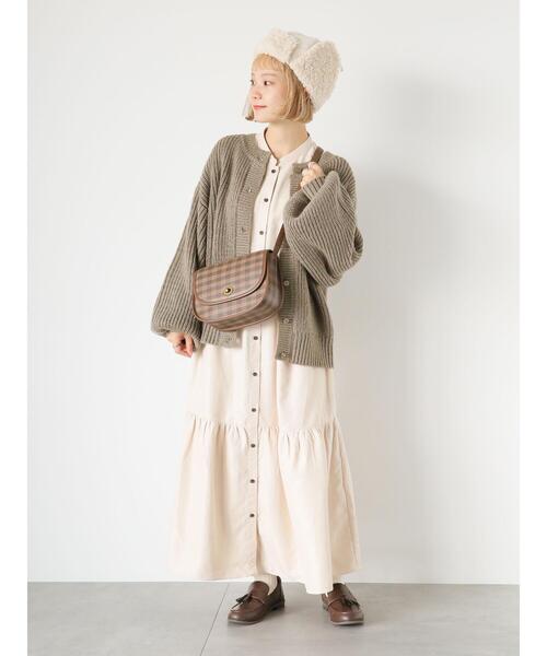 ehka sopo（エヘカソポ）の「フライトキャップ（ハット・レディース・キナリ/ベージュ/ブラウン・F）」の16枚目の写真