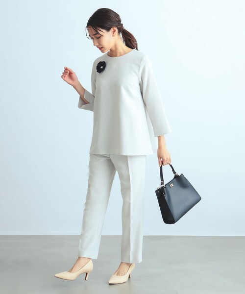 B:MING by BEAMS(ビーミングバイビームス)の「【セレモニー・フォーマル】B:MING by BEAMS / ストレッチ プルオーバー(シャツ/ブラウス・レディース・ブラック/ネイビー/ライトグレー・L/O/S/M)」の6枚目の写真