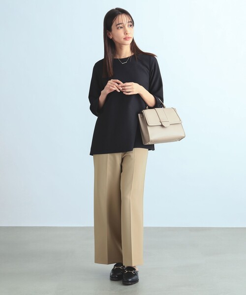 B:MING by BEAMS(ビーミングバイビームス)の「【セレモニー・フォーマル】B:MING by BEAMS / ストレッチ プルオーバー(シャツ/ブラウス・レディース・ブラック/ネイビー/ライトグレー・L/O/S/M)」の12枚目の写真