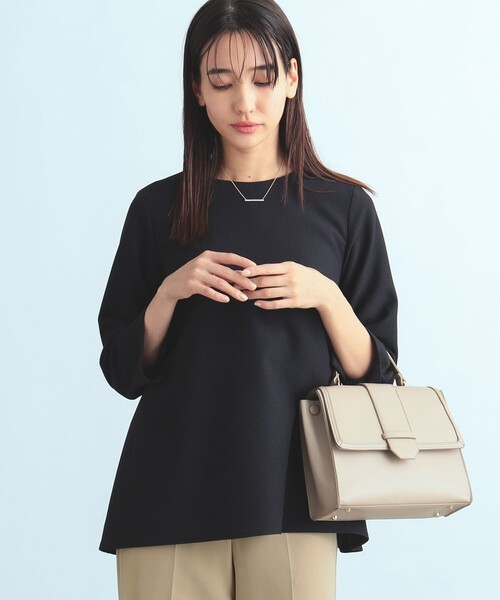 B:MING by BEAMS(ビーミングバイビームス)の「【セレモニー・フォーマル】B:MING by BEAMS / ストレッチ プルオーバー(シャツ/ブラウス・レディース・ブラック/ネイビー/ライトグレー・L/O/S/M)」の15枚目の写真