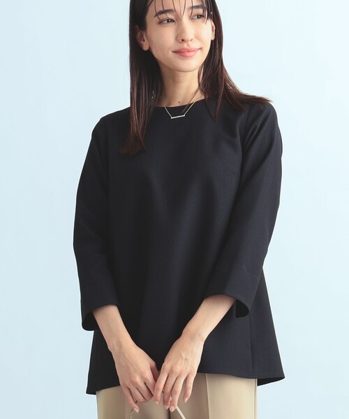 B:MING by BEAMS(ビーミングバイビームス)の「【セレモニー・フォーマル】B:MING by BEAMS / ストレッチ プルオーバー(シャツ/ブラウス・レディース・ブラック/ネイビー/ライトグレー・L/O/S/M)」の16枚目の写真