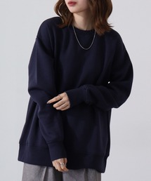 Fleece-lined sweatshirt 無地 裏起毛トレーナー unisex