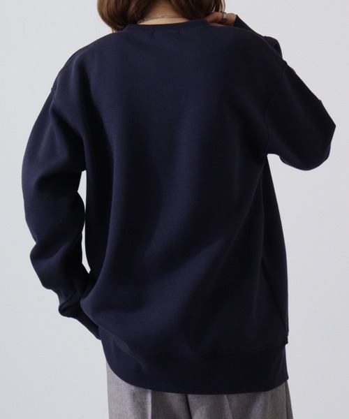 FUNALIVE（ファンアライブ）の「Fleece-lined sweatshirt  無地 裏起毛トレーナー unisex（スウェット・メンズ・ネイビー/グリーン/杢グレー/ブルー/ブラック・L/M/XL）」の19枚目の写真