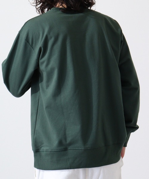 FUNALIVE（ファンアライブ）の「Fleece-lined sweatshirt  無地 裏起毛トレーナー unisex（スウェット・メンズ・ネイビー/グリーン/杢グレー/ブルー/ブラック・L/M/XL）」の15枚目の写真