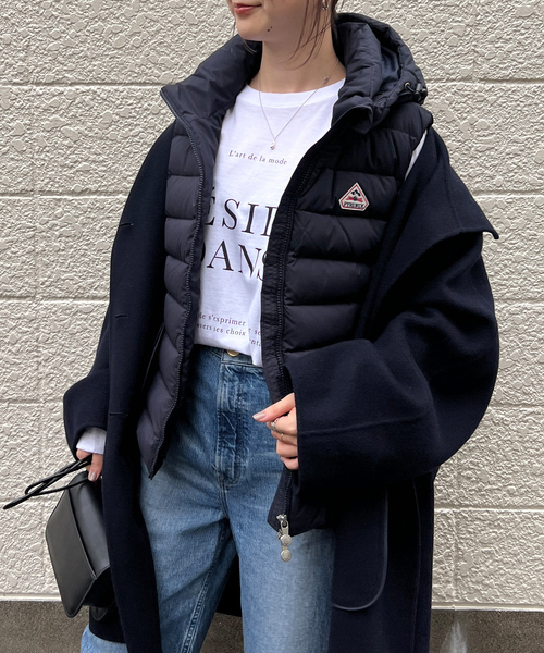 Rouge vif Anna（ルージュヴィフアンナ）の「フロント＆袖ロゴロンT（Tシャツ/カットソー・レディース・パープル/チャコールグレー・フリー）」の12枚目の写真