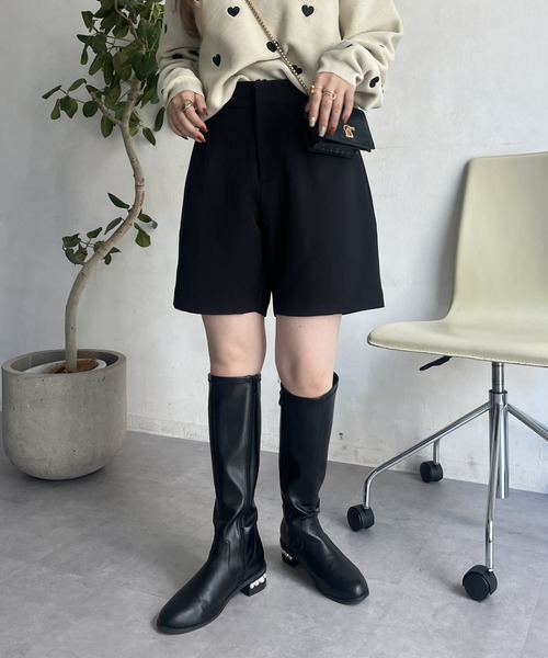 prose verse（プロズヴェール）の「フロントダーツショートパンツ（その他パンツ・レディース・ブラック・MEDIUM/SMALL/LARGE）」の8枚目の写真