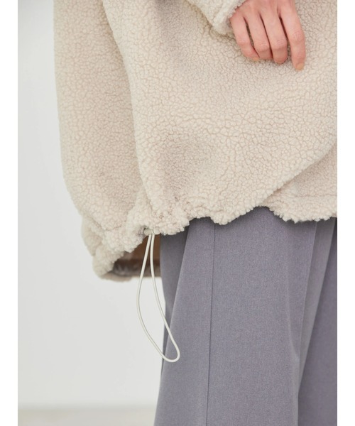 AMERICAN HOLIC（アメリカンホリック）の「フーディーボアコート（その他アウター・レディース・ライトベージュ/ブラック・L/M）」の11枚目の写真