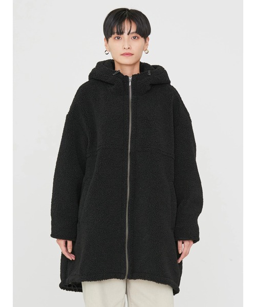 AMERICAN HOLIC（アメリカンホリック）の「フーディーボアコート（その他アウター・レディース・ライトベージュ/ブラック・L/M）」の20枚目の写真