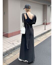 Ungrid | バックリボンフレアワンピース(ワンピース)