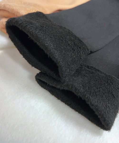 KOBE LETTUCE（コウベレタス）の「[ 裏起毛 ] 暖かロングソックス（ソックス/靴下・レディース・ベージュ/ブラック・FREE）」の9枚目の写真