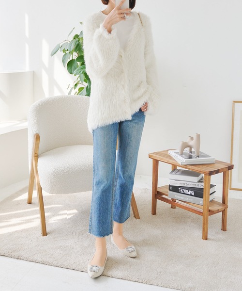 KOBE LETTUCE（コウベレタス）の「[ 裏起毛 ] 暖かロングソックス（ソックス/靴下・レディース・ベージュ/ブラック・FREE）」の5枚目の写真