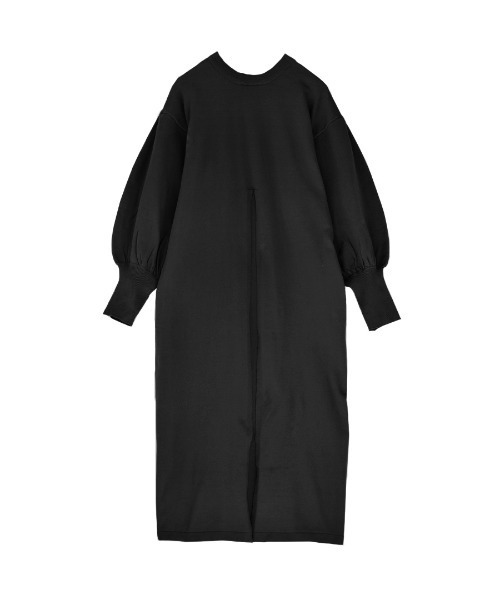 e-zakkamania stores(イーザッカマニアストアーズ)の「フロントスリット ダイバーニット ワンピース(ワンピース・レディース・ブラック/ベージュ・M)」の16枚目の写真