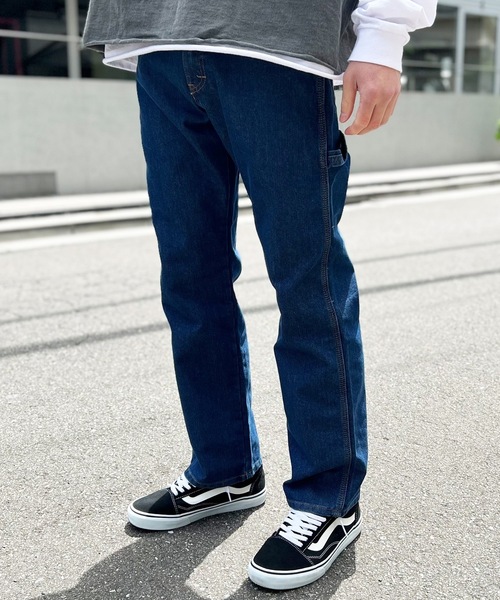 Dickies（ディッキーズ）の「【DICKIES】ディッキーズ DUCK CARPENTER PANT ダック カーペンター ジーンズ パンツ DP802 DP806（デニムパンツ・メンズ・キャメル/グレイッシュブルー/ブラック/モスグリーン/グレー/ダークインディゴブルー/インディゴブルー・32inch/34inch/30inch/36inch）」の9枚目の写真