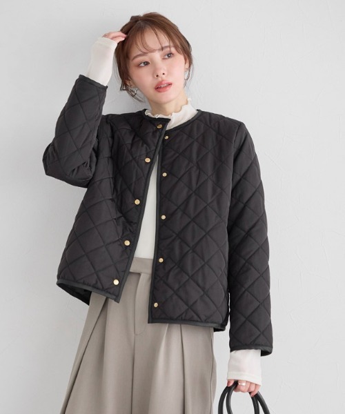 セール】ショート丈キルティングコート（その他アウター）｜Pierrot